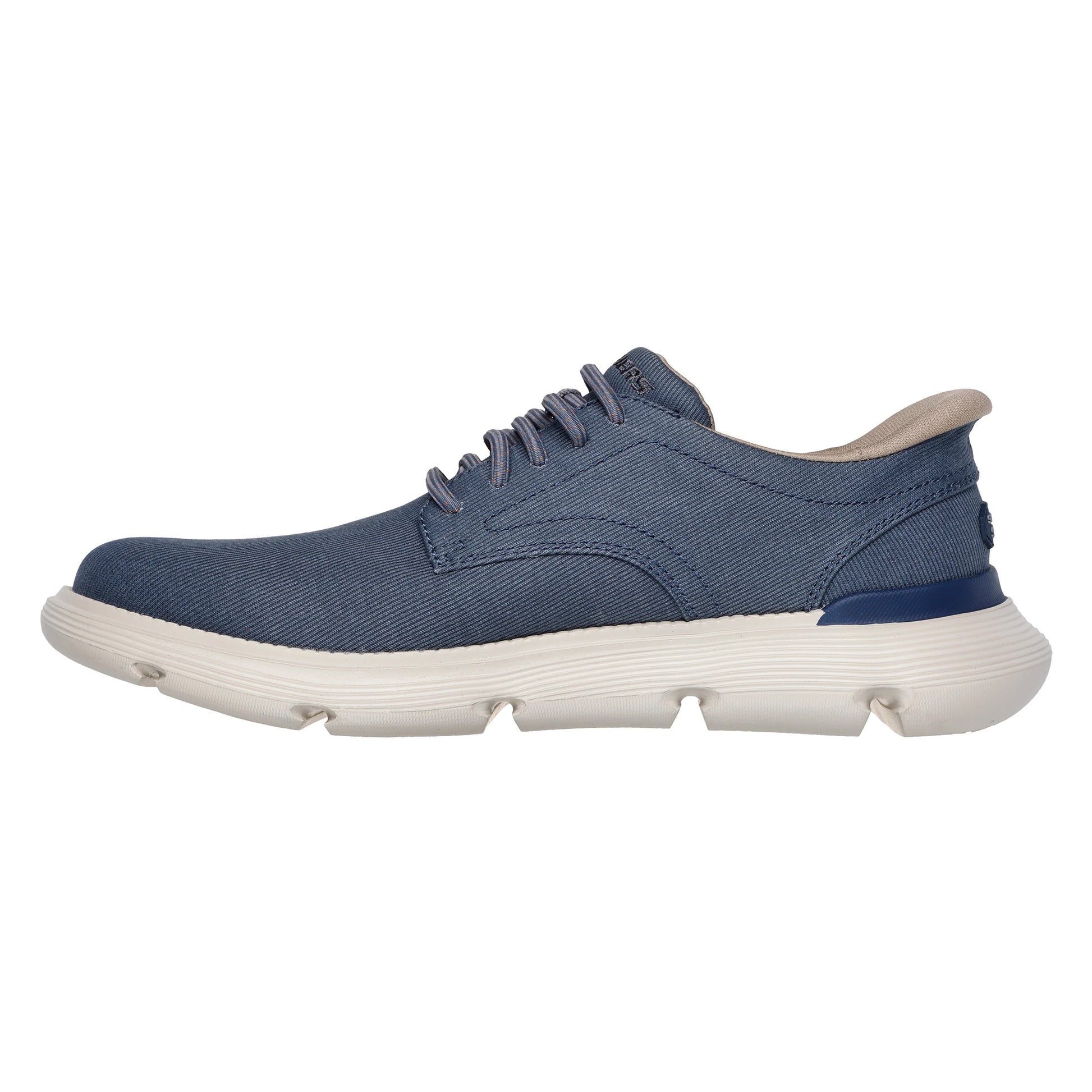 Blue - Back - Skechers Mens Garza Clive Slip-In Trainers
