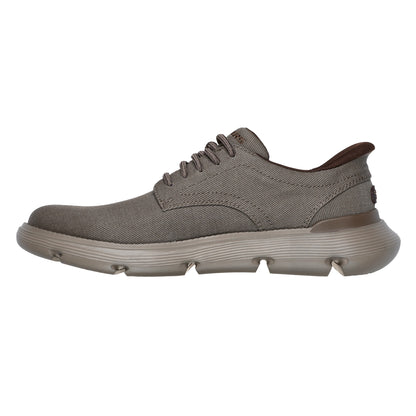 Dark Taupe - Back - Skechers Mens Garza Clive Slip-In Trainers
