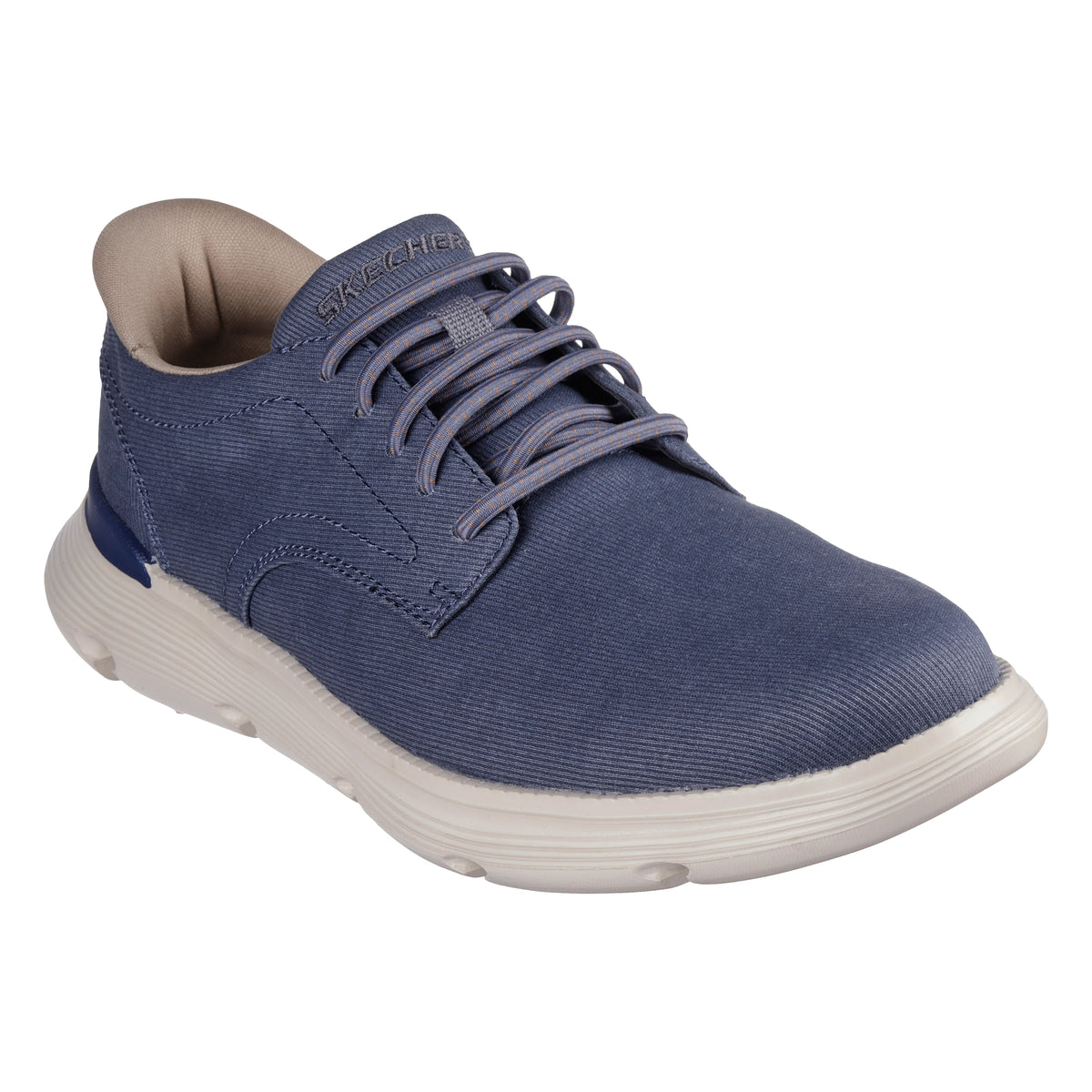 Blue - Front - Skechers Mens Garza Clive Slip-In Trainers