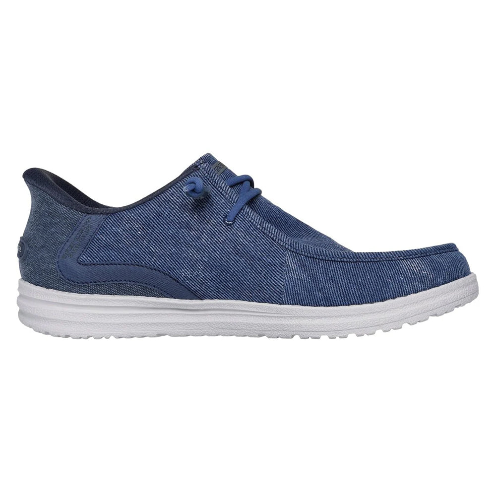 Denim - Side - Skechers Mens Melson Coronado Trainers