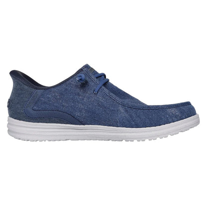 Denim - Side - Skechers Mens Melson Coronado Trainers