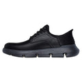 Black - Back - Skechers Mens Garza Duran Leather Trainers