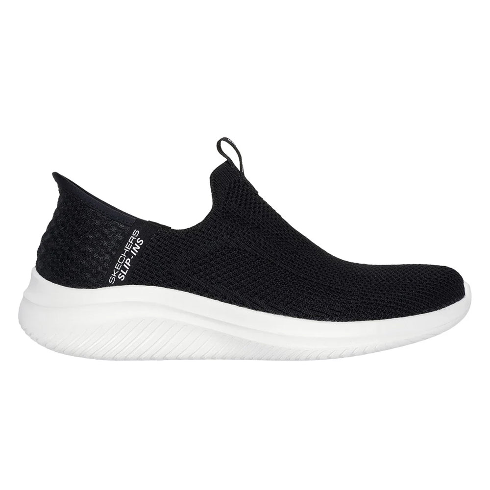 Black - Side - Skechers Womens-Ladies Ultra Flex 3.0 Easy Win Trainers