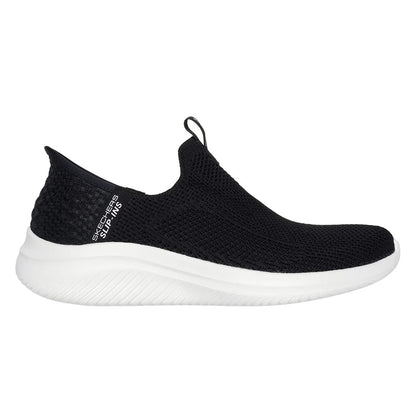 Black - Side - Skechers Womens-Ladies Ultra Flex 3.0 Easy Win Trainers