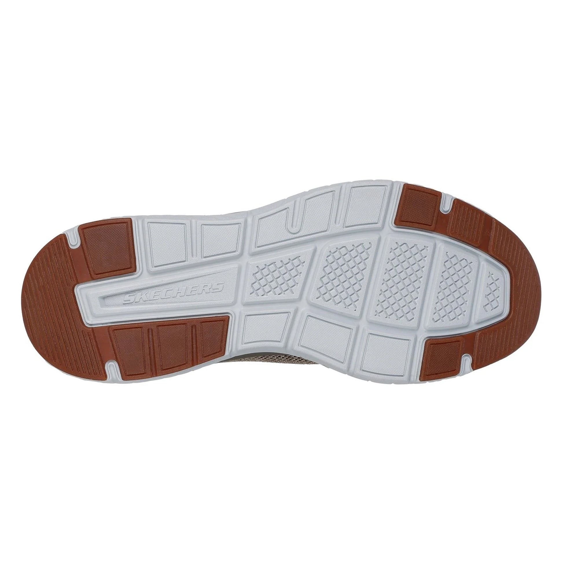 Taupe - Pack Shot - Skechers Mens Arch Fit Crosser Locke Trainers