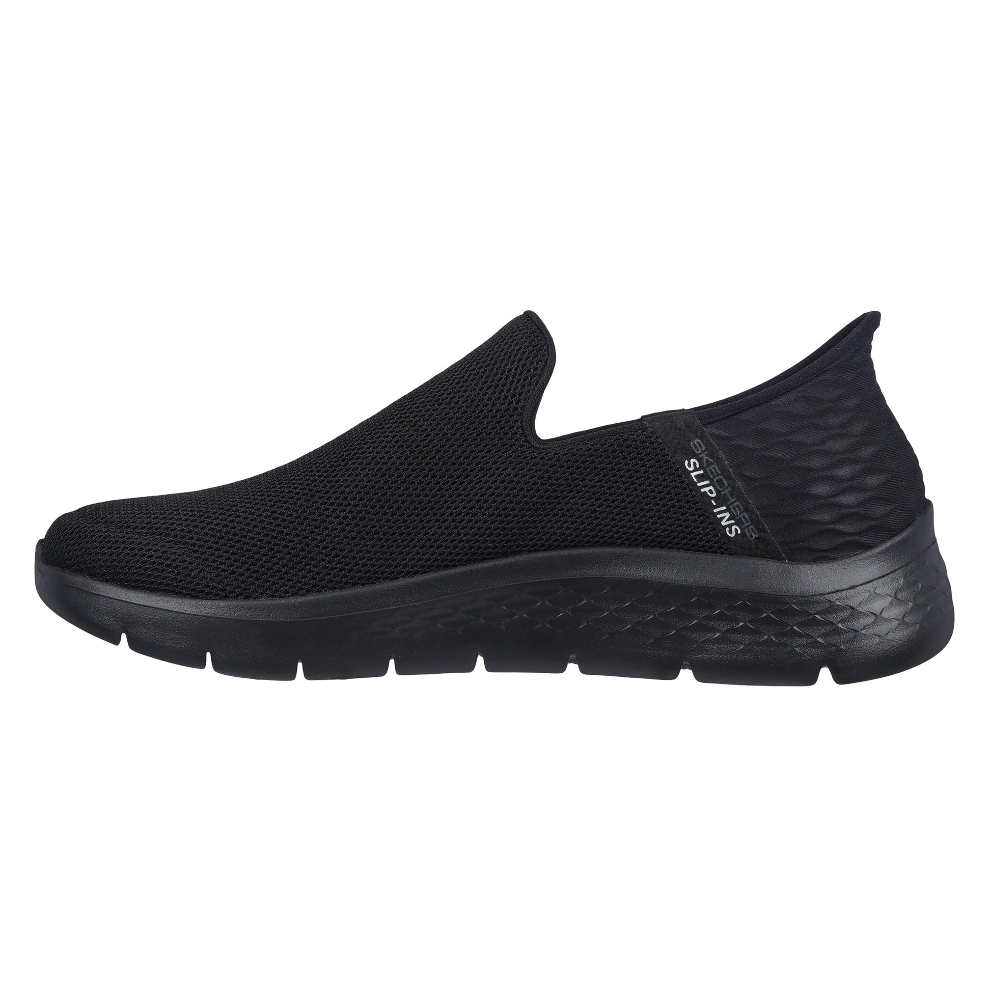 Black - Back - Skechers Mens Go Walk Flex No Hands Trainers