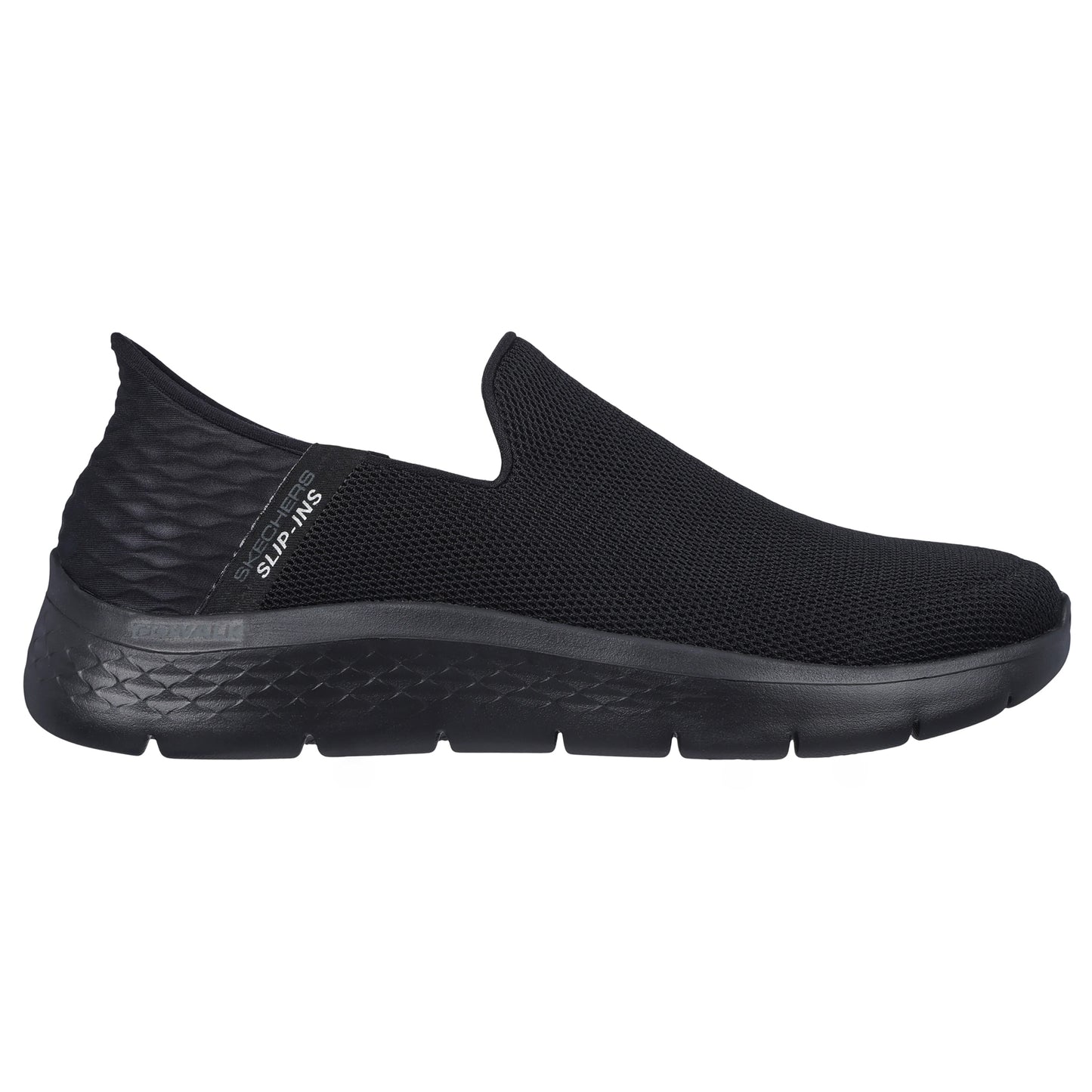 Black - Side - Skechers Mens Go Walk Flex No Hands Trainers