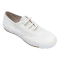 White - Front - Mirak 204-ASG14 Unisex Childrens Lace-Up Plimsolls - Boys-Girls Gym Trainers
