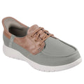 Olive - Front - Skechers Womens-Ladies On The Go Flex Palmilla Boat Shoes