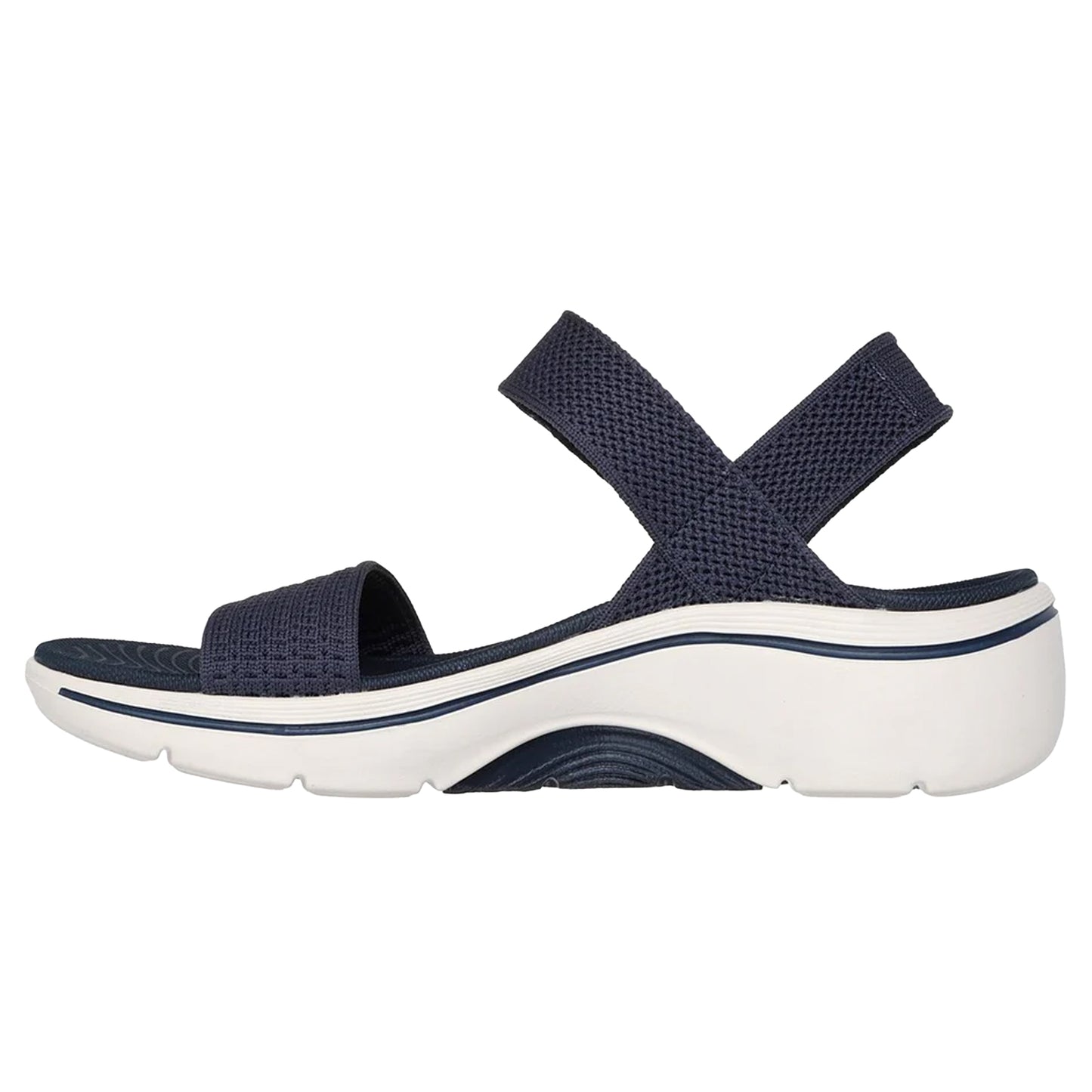 Navy - Back - Skechers Womens-Ladies Go Walk 2.0 Arch Fit Sandals