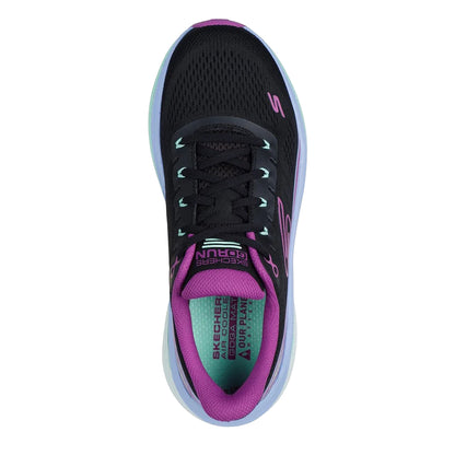 Black-Purple - Pack Shot - Skechers Womens-Ladies Max Cushioning Propulsion Trainers