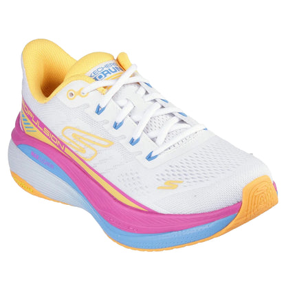 White-Orange - Front - Skechers Womens-Ladies Max Cushioning Propulsion Trainers