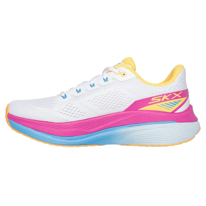 White-Orange - Back - Skechers Womens-Ladies Max Cushioning Propulsion Trainers