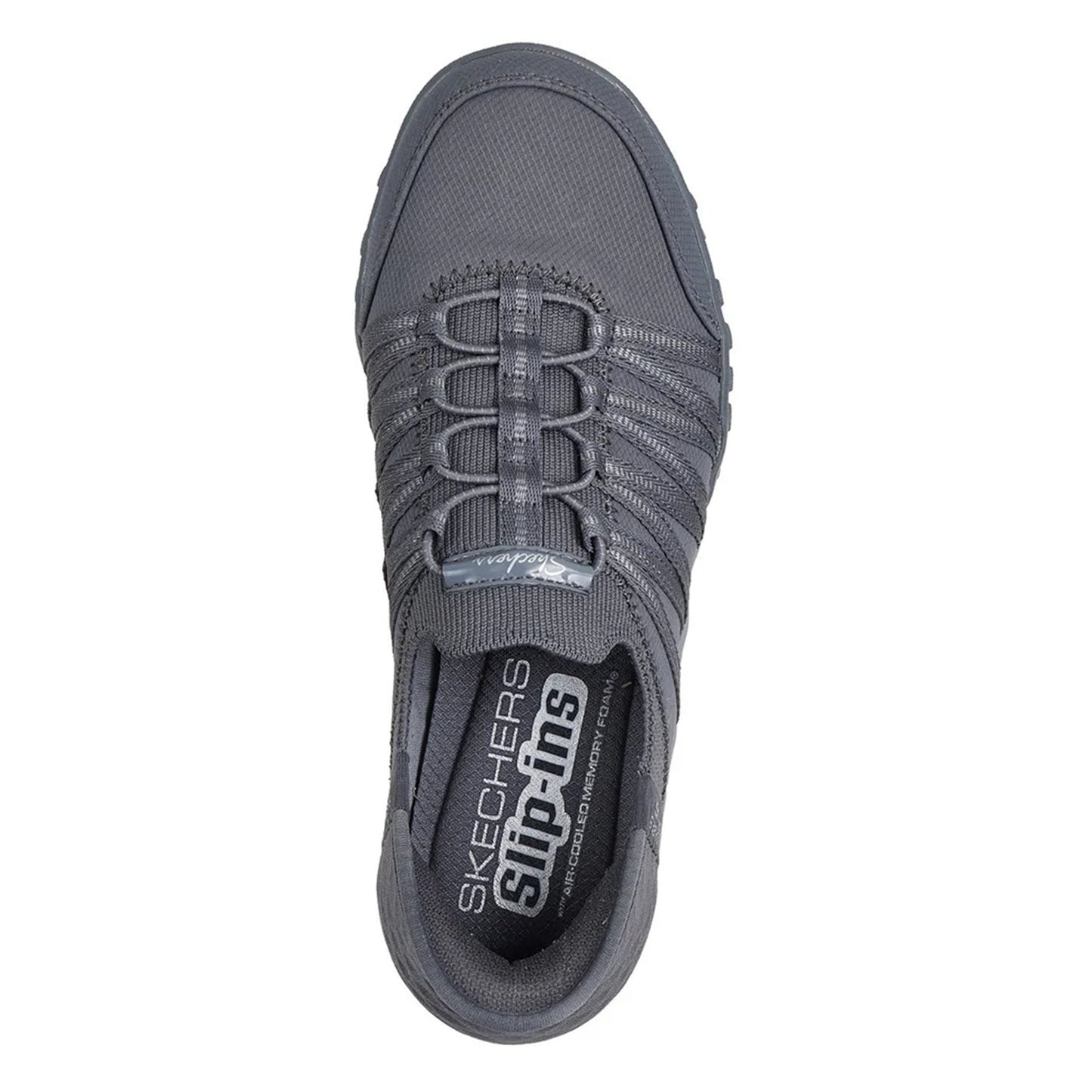 Charcoal - Pack Shot - Skechers Womens-Ladies Breathe Easy Roll With Me Trainers