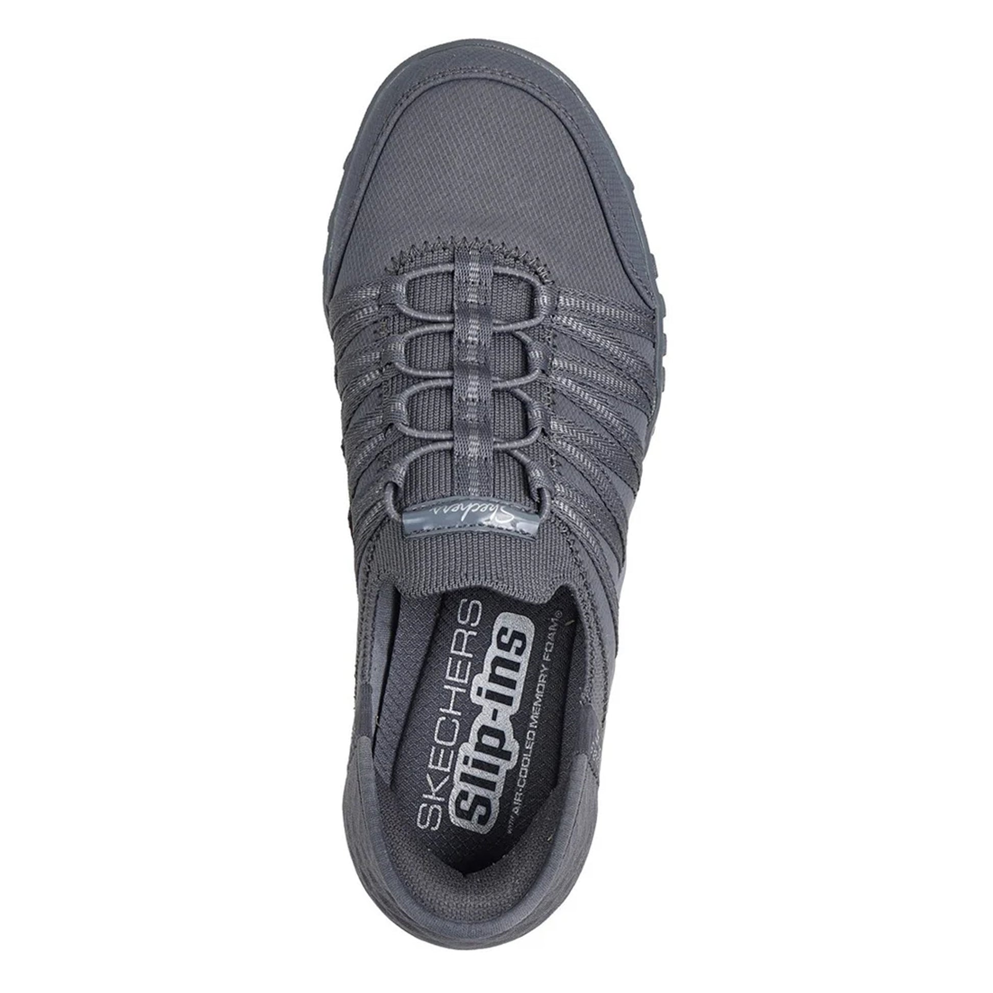 Charcoal - Pack Shot - Skechers Womens-Ladies Breathe Easy Roll With Me Trainers