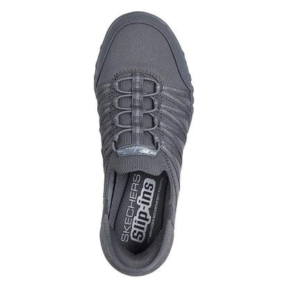 Charcoal - Pack Shot - Skechers Womens-Ladies Breathe Easy Roll With Me Trainers