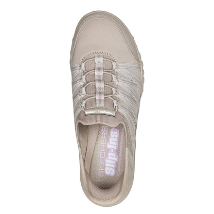 Taupe - Pack Shot - Skechers Womens-Ladies Breathe Easy Roll With Me Trainers