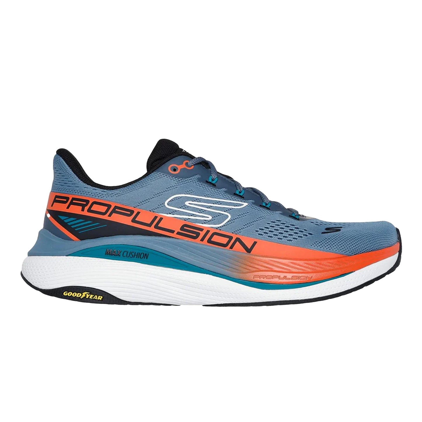 Slate - Side - Skechers Mens Max Cushioning Propulsion Trainers