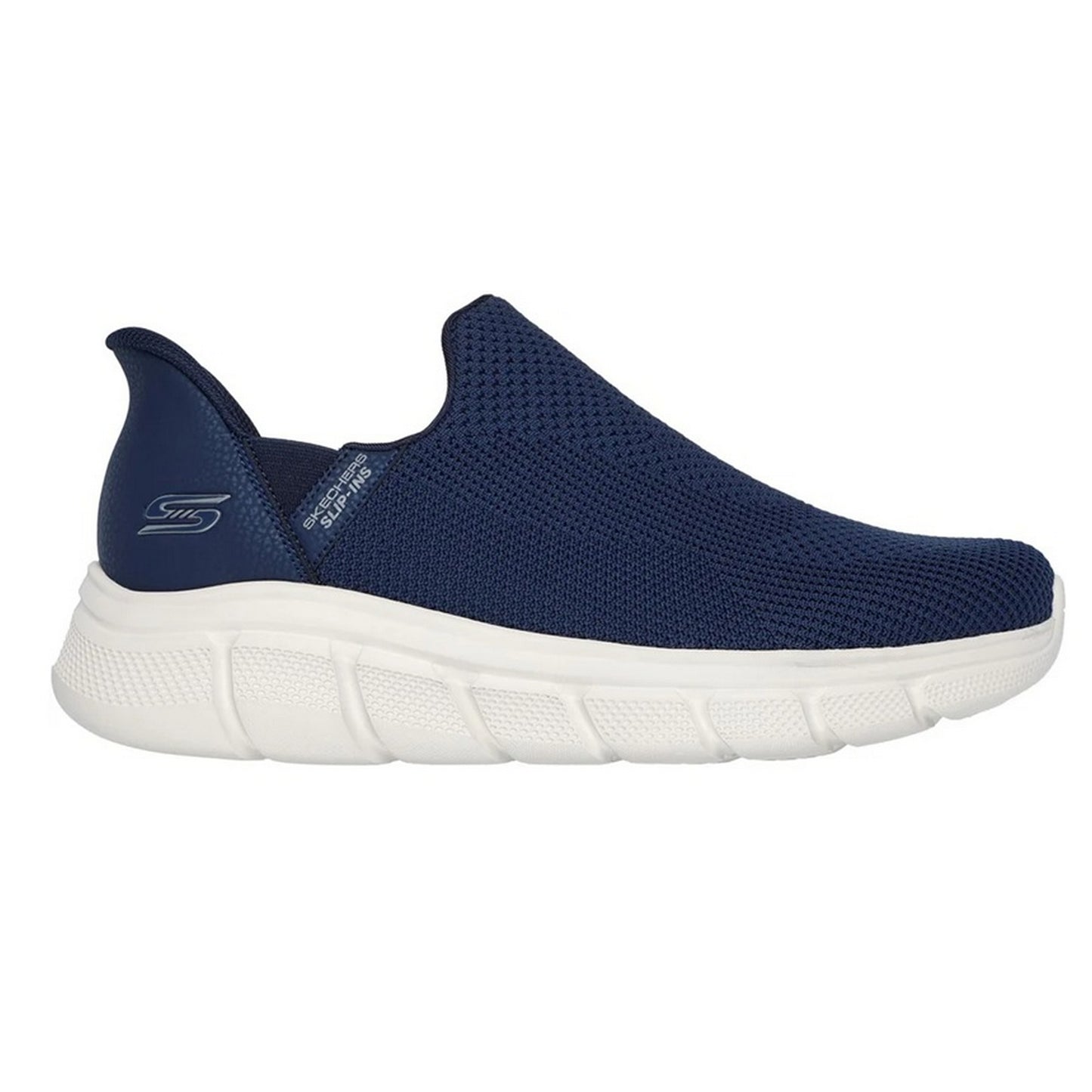 Navy - Pack Shot - Skechers Mens Bobs B Flex Resilient Trainers