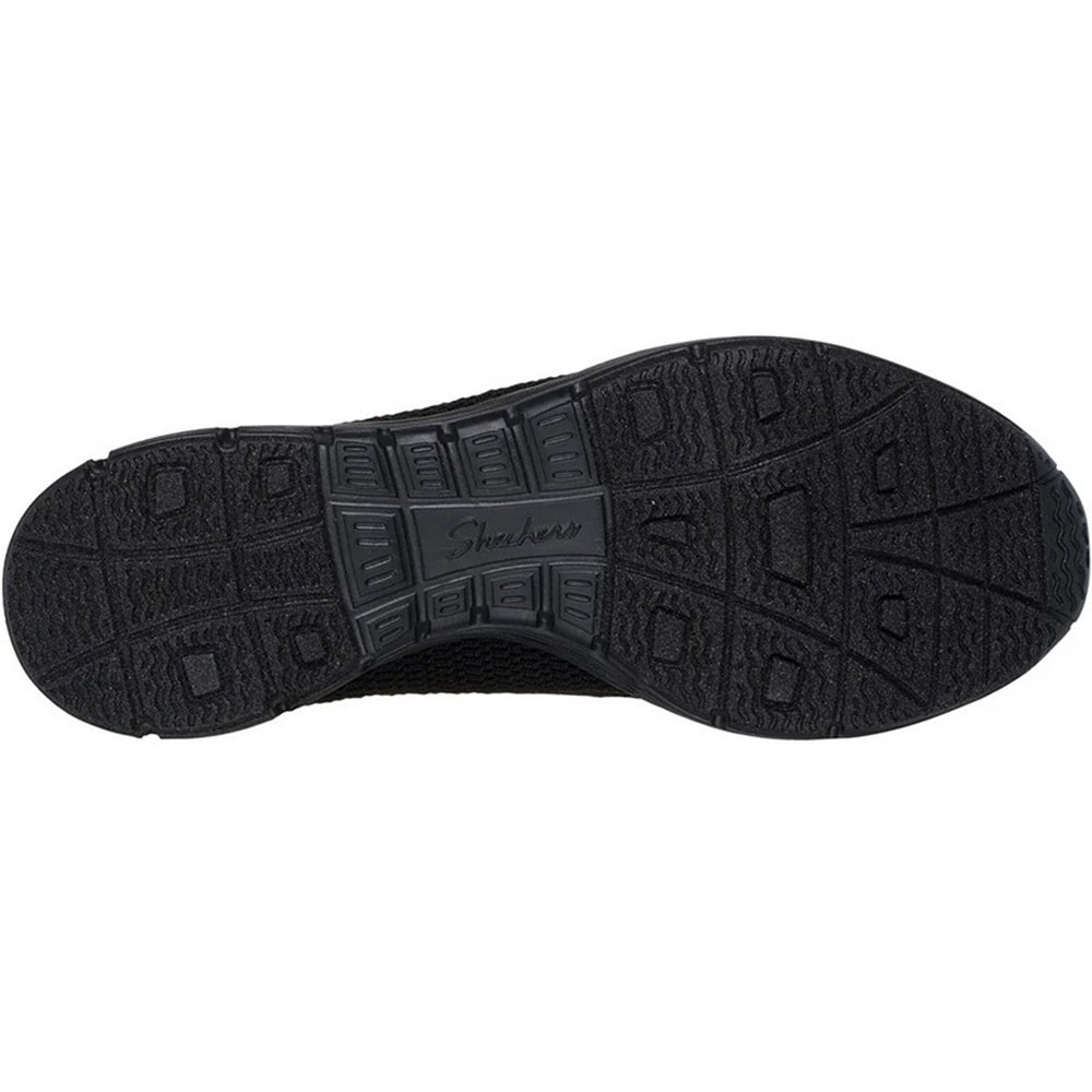 Black - Back - Skechers Womens-Ladies Seager - Cute N´ Coy Mary Janes