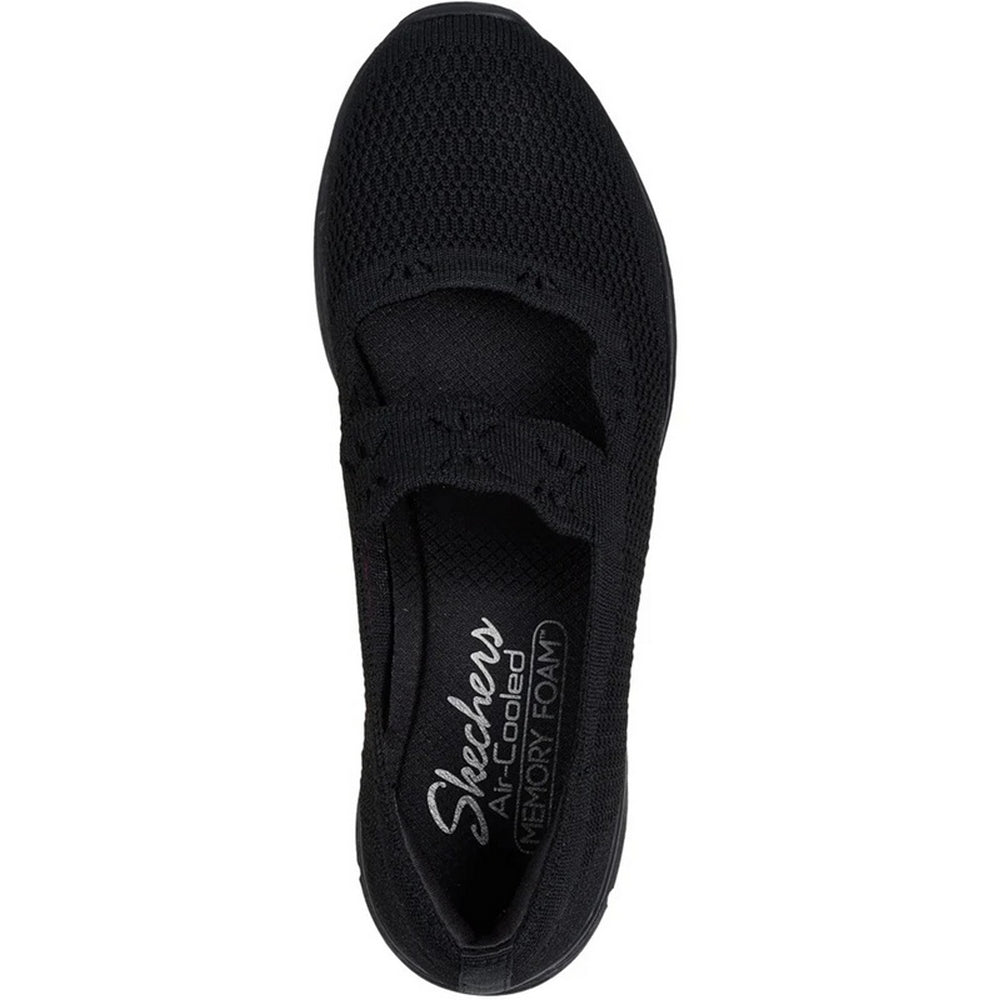 Black - Side - Skechers Womens-Ladies Seager - Cute N´ Coy Mary Janes