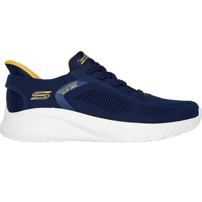 Navy - Back - Skechers Mens BOBS Sport Squad Chaos Trainers