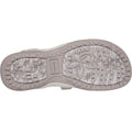 Taupe - Back - Skechers Womens-Ladies Reggae Stretch Flex Slim Sandals