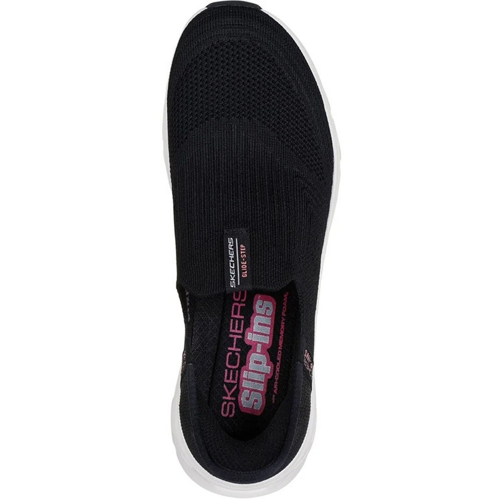 Black - Lifestyle - Skechers Womens-Ladies Glide-Step Pro Trainers