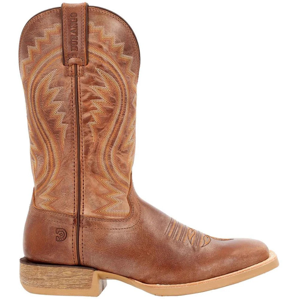 Burnished Tan - Lifestyle - Durango Mens Rebel Pro Full Grain Leather Cowboy Boots