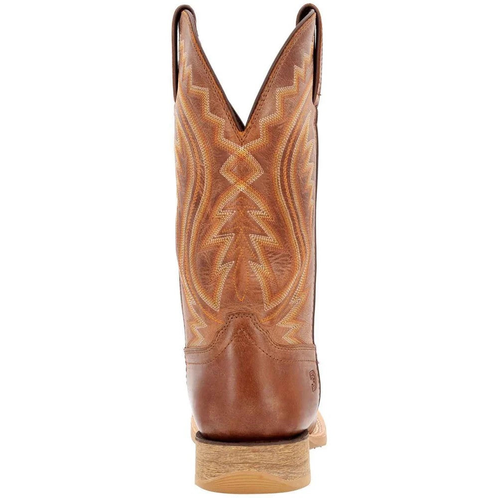 Burnished Tan - Back - Durango Mens Rebel Pro Full Grain Leather Cowboy Boots