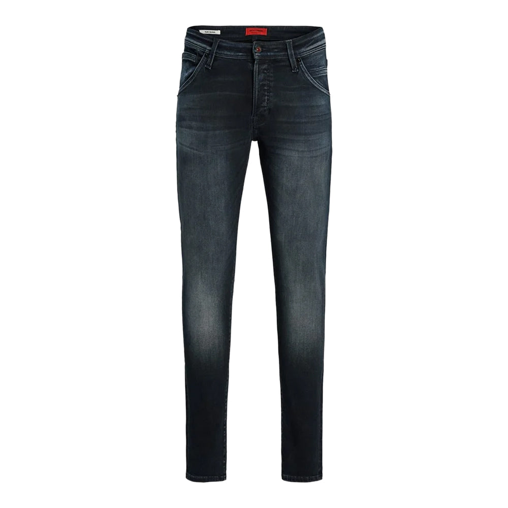 Blue Denim - Front - Jack And Jones Mens Glenn Fox Slim Trousers