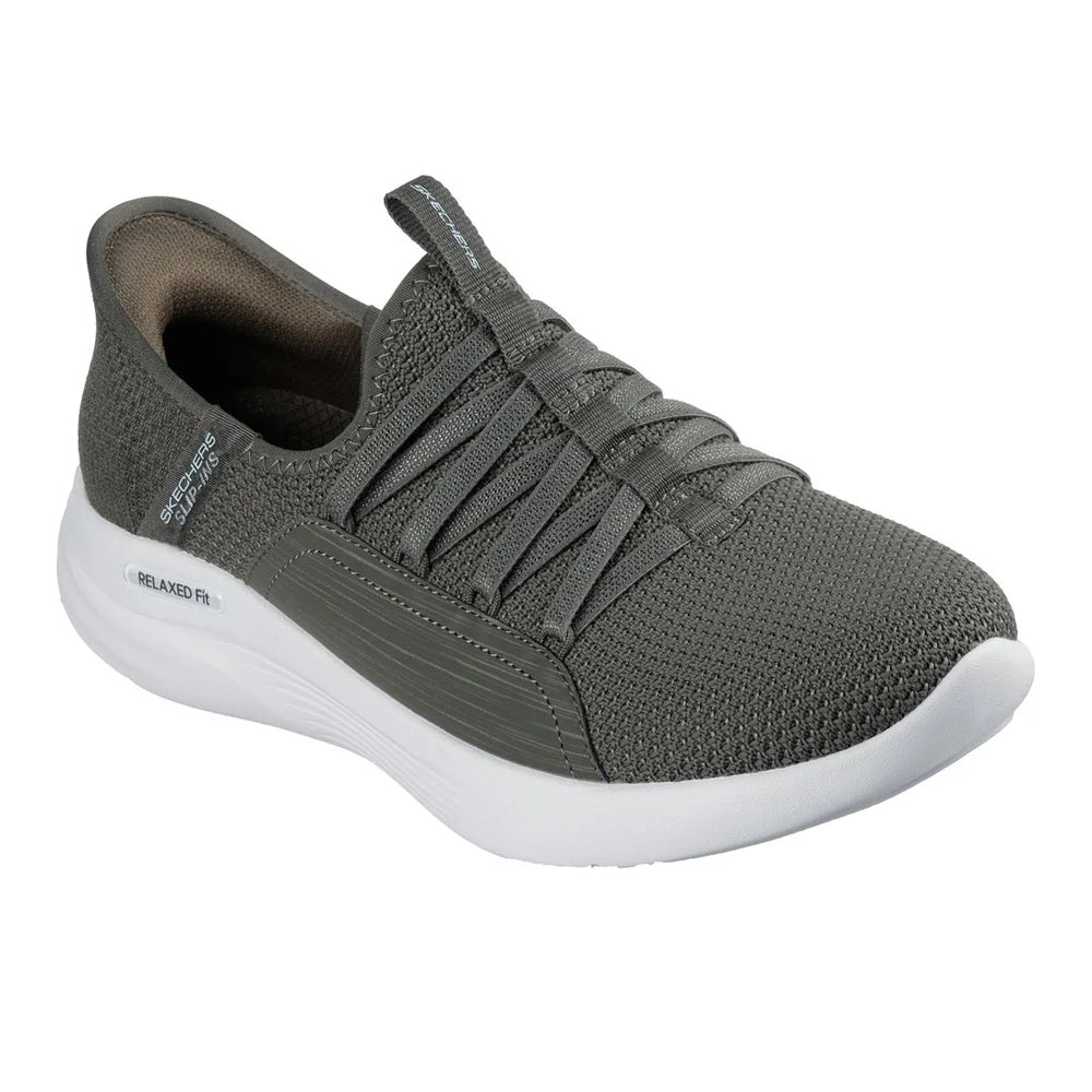 Olive - Front - Skechers Womens-Ladies Sport Ballet Chic Relaxed Fit Trainers