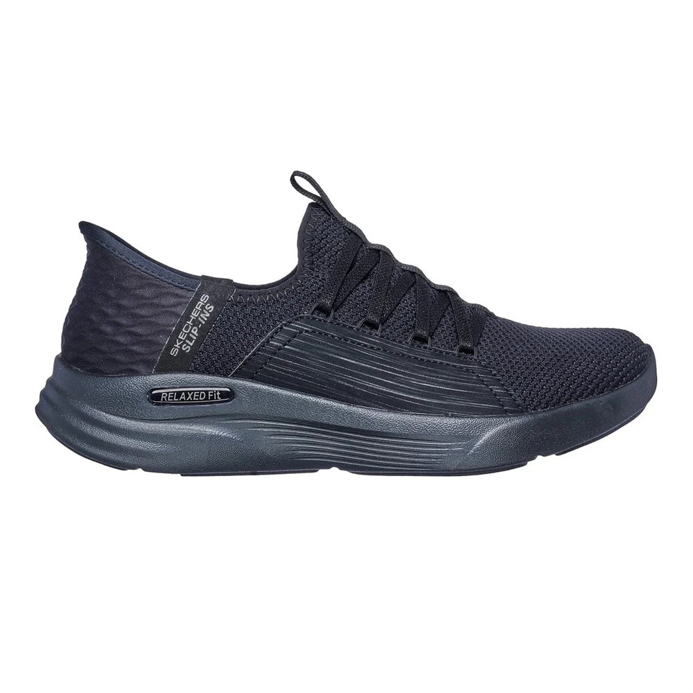 Black - Back - Skechers Womens-Ladies Sport Ballet Chic Relaxed Fit Trainers