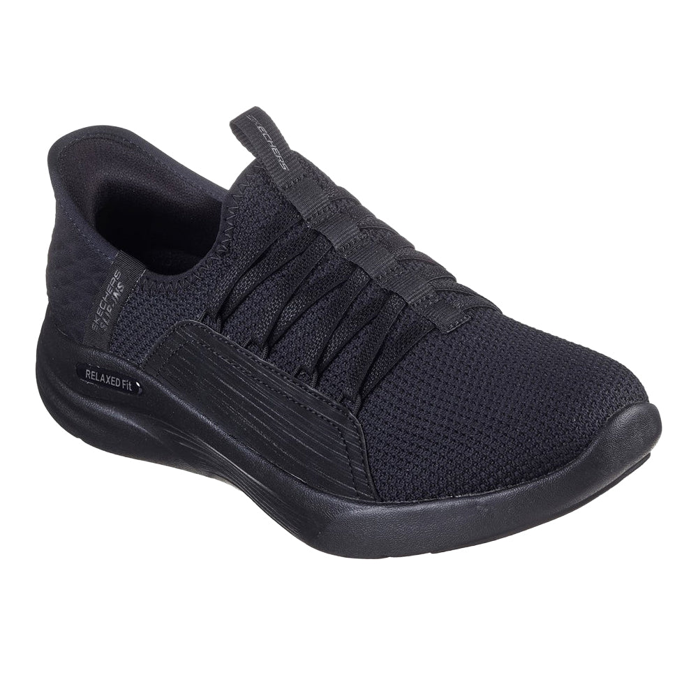 Black - Front - Skechers Womens-Ladies Sport Ballet Chic Relaxed Fit Trainers