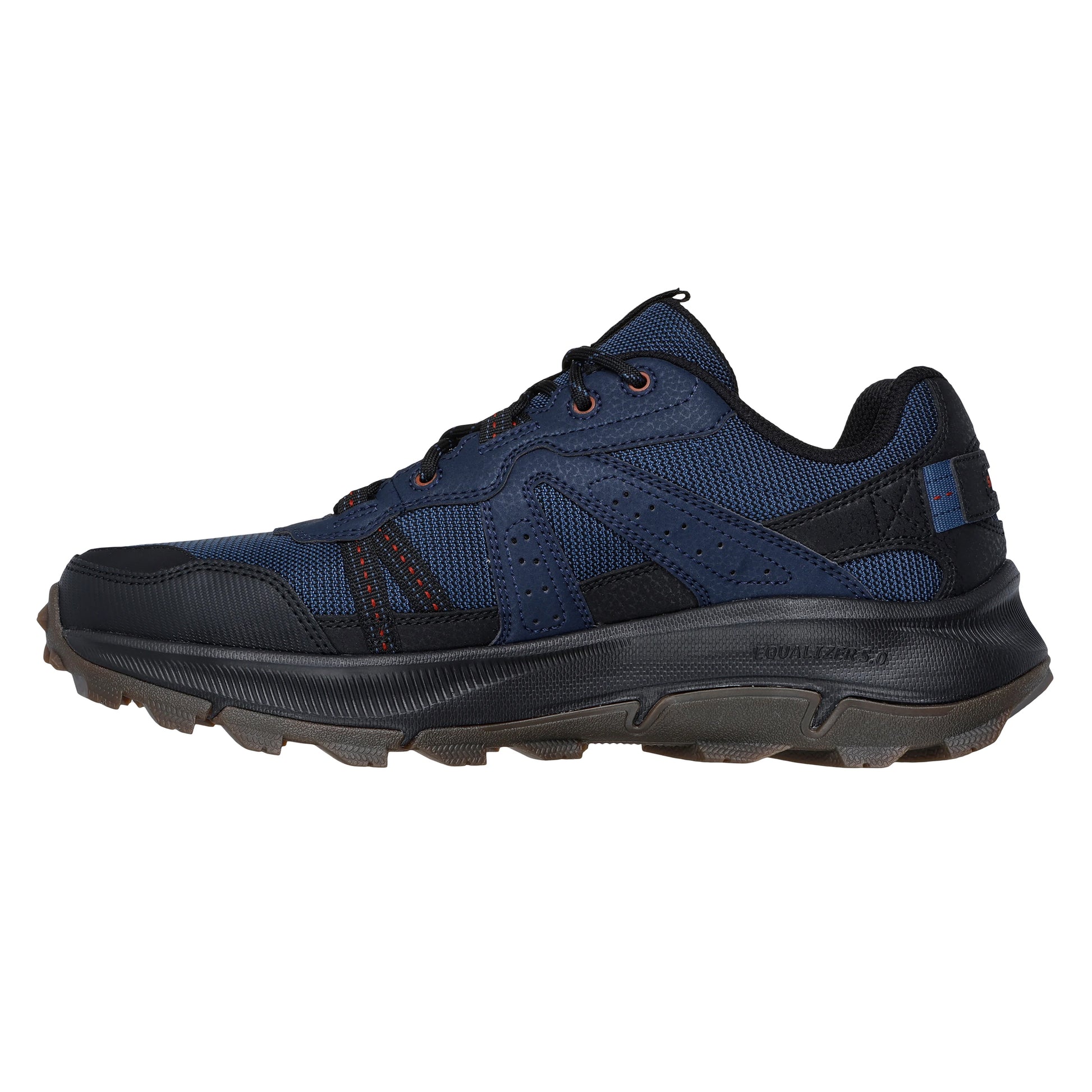 Navy-Black - Back - Skechers Mens Equalizer 5.0 Trail Leather Trainers