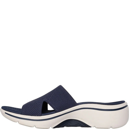 Navy - Lifestyle - Skechers Womens-Ladies Go Walk Arch Fit 2.0 Sandals