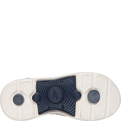 Navy - Back - Skechers Womens-Ladies Go Walk Arch Fit 2.0 Sandals