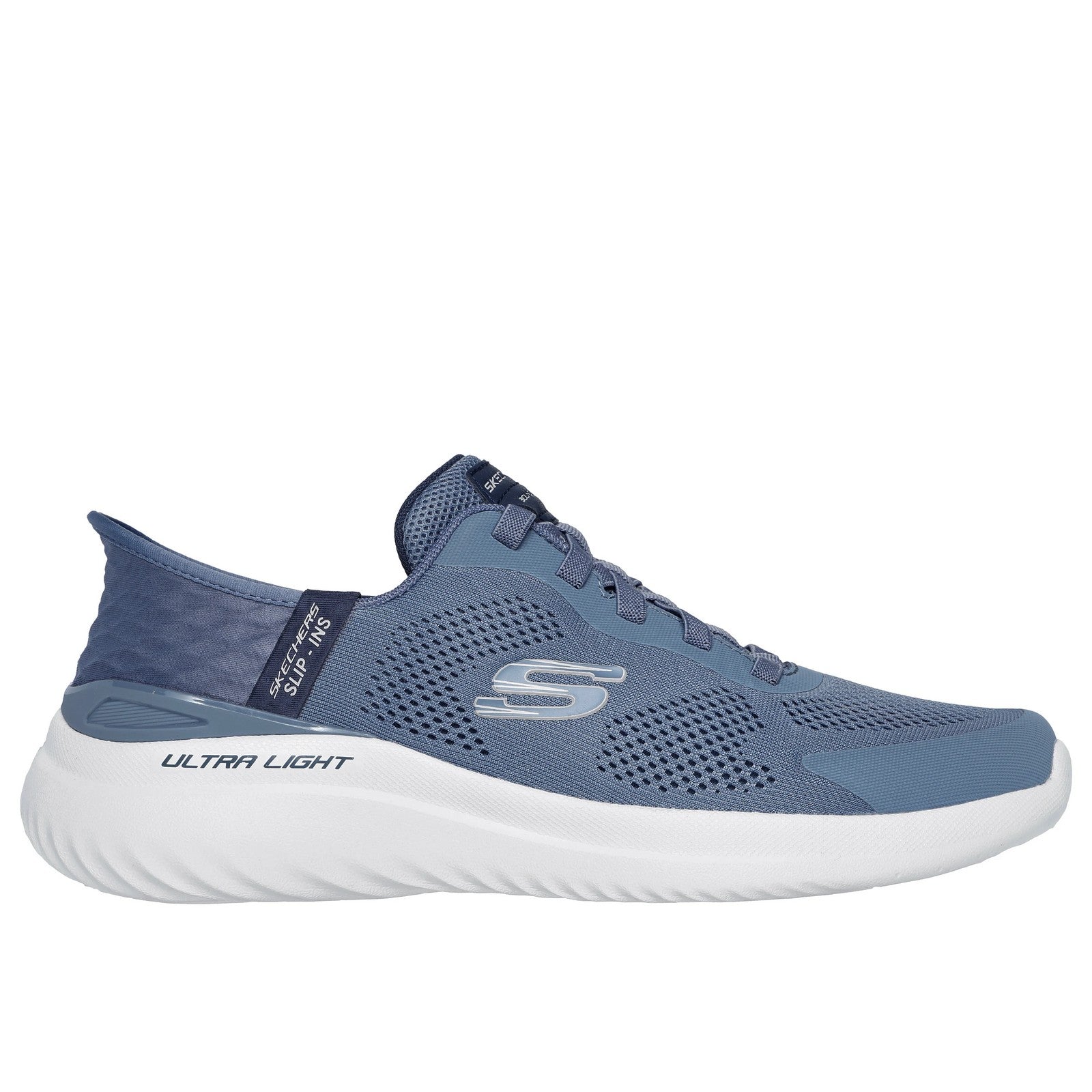 Slate - Side - Skechers Mens Bounder 2.0 Emerged Slip-In Trainers