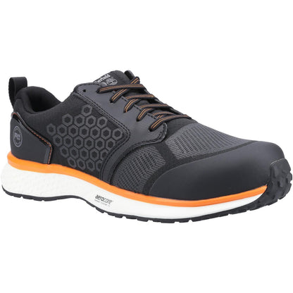 Black-Orange - Front - Timberland Pro Mens Reaxion Composite Toecap Safety Shoes