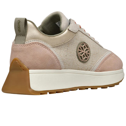 Light Sand-Light Taupe - Back - Geox Womens-Ladies D Amabel Trainers