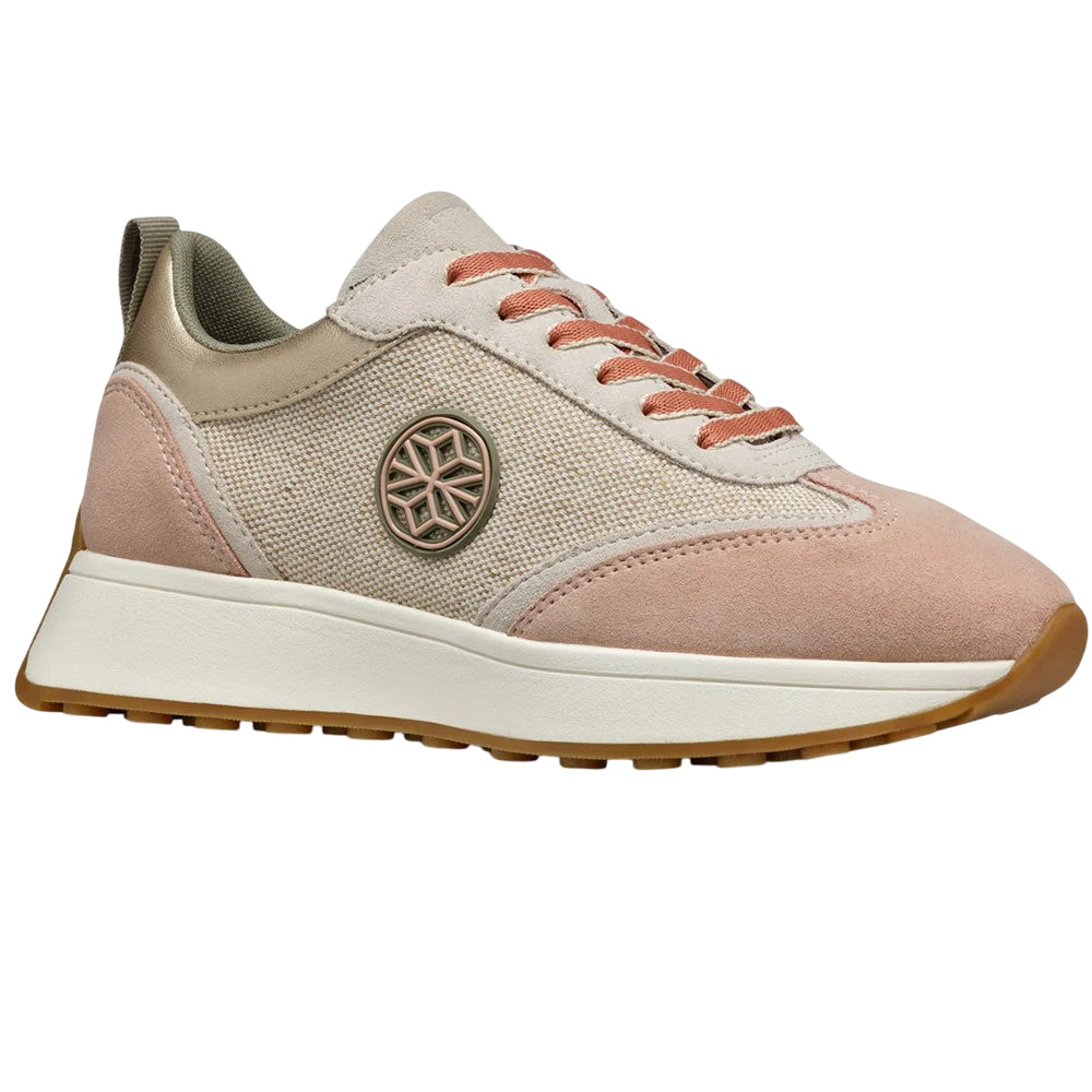 Light Sand-Light Taupe - Front - Geox Womens-Ladies D Amabel Trainers