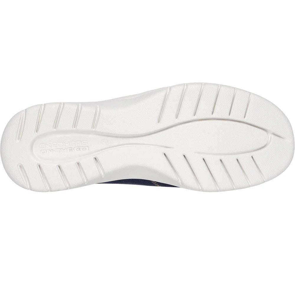 Navy - Back - Skechers Womens-Ladies On The Go Flex Palmilla Boat Shoes