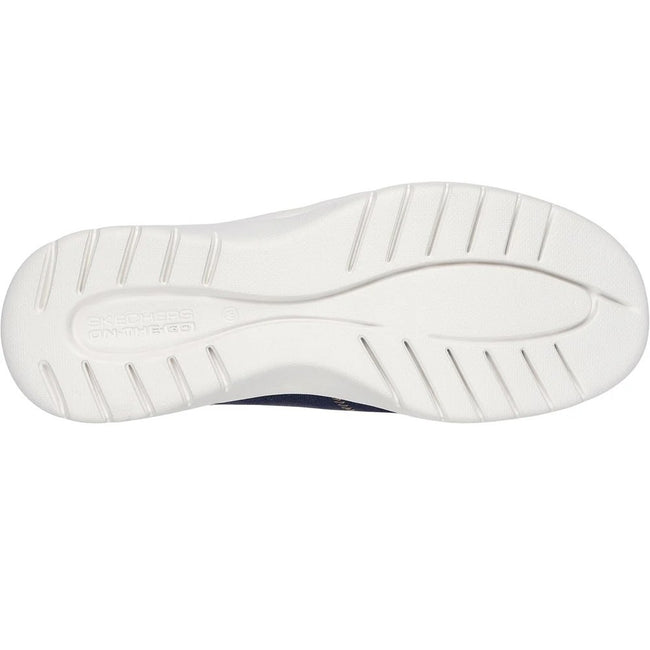 Navy - Back - Skechers Womens-Ladies On The Go Flex Palmilla Boat Shoes