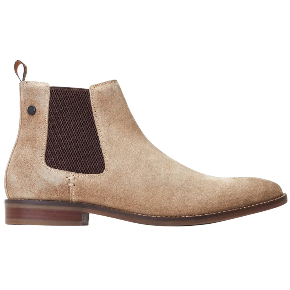Sand - Lifestyle - Base London Mens Virgil Leather Chelsea Boots