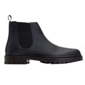 Black - Side - Base London Mens Walsh Leather Chelsea Boots