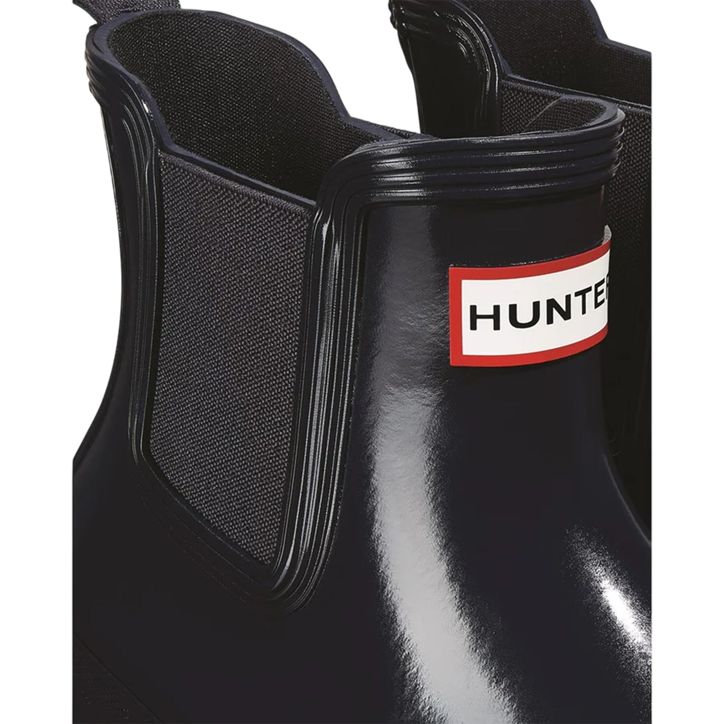 Navy - Lifestyle - Hunter Womens-Ladies Original Gloss Chelsea Boots