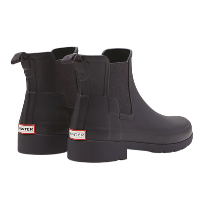 Navy - Back - Hunter Womens-Ladies Original Refined Chelsea Boots
