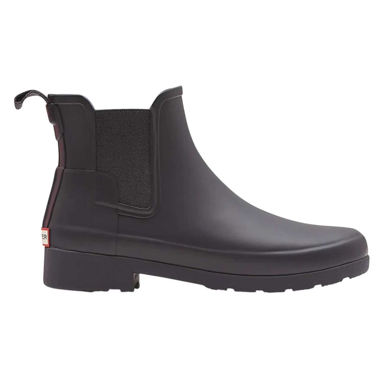 Navy - Side - Hunter Womens-Ladies Original Refined Chelsea Boots