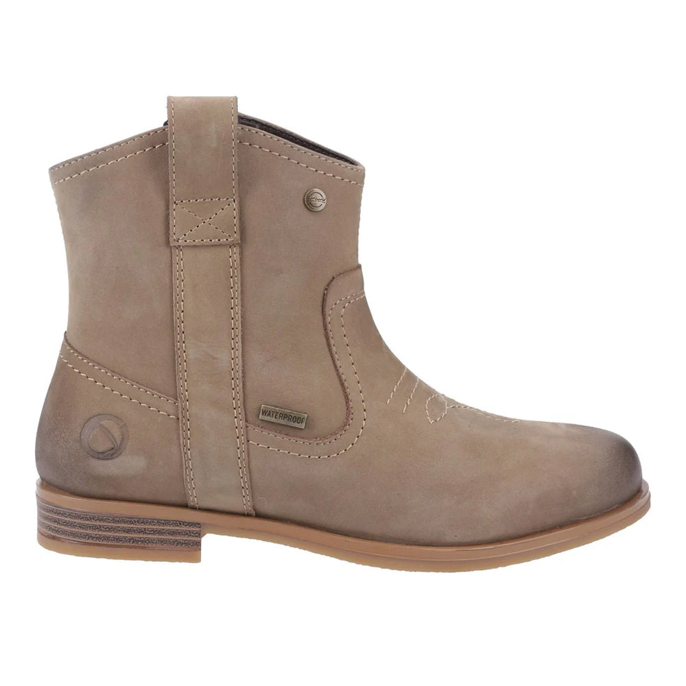 Taupe - Lifestyle - Cotswold Womens-Ladies Signet Leather Ankle Boots