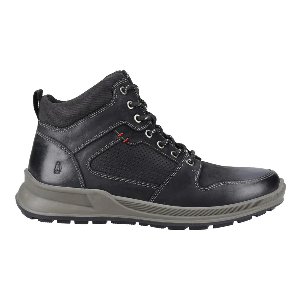Black - Lifestyle - Hush Puppies Mens Arnie Leather Ankle Boots